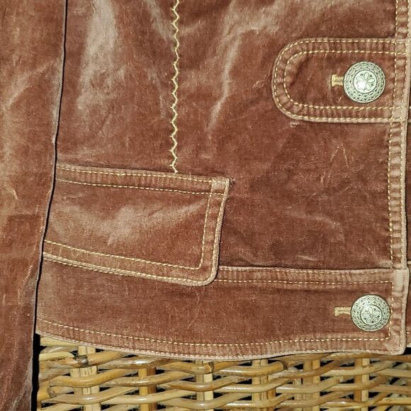 Cache Velour Brown Short Jacket M - Picture 4 of 14